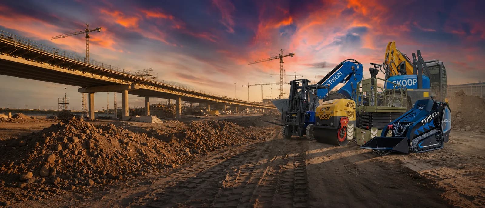 Construction site background