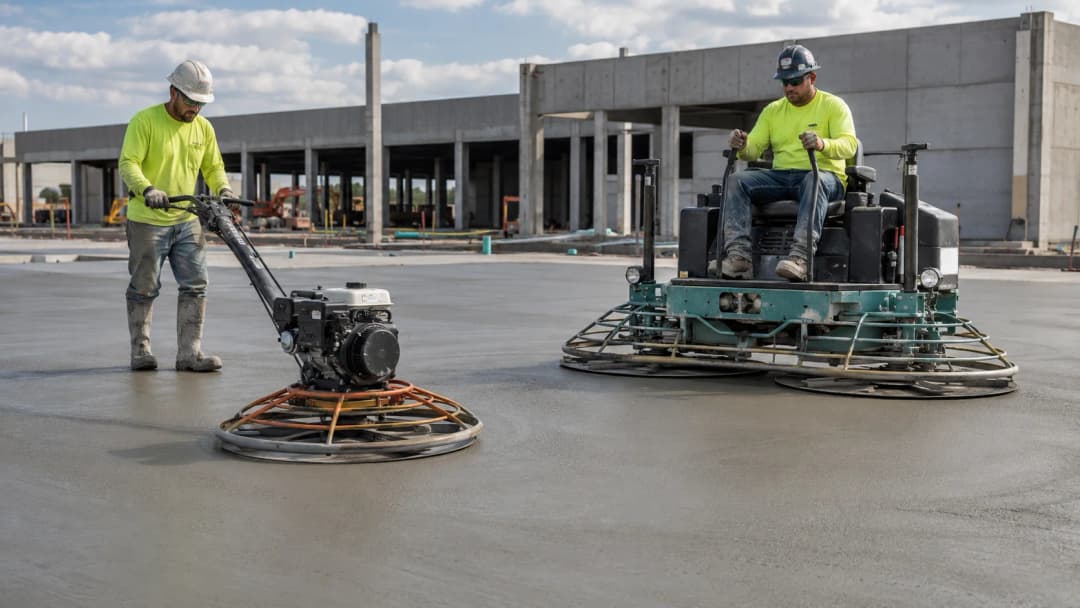 Concrete Power Trowel Guide: Walk-Behind vs Ride-On Machines