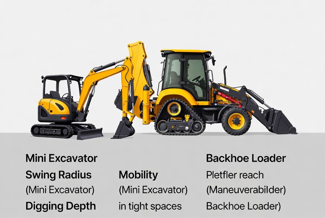 Mini Excavator versus Backhoe