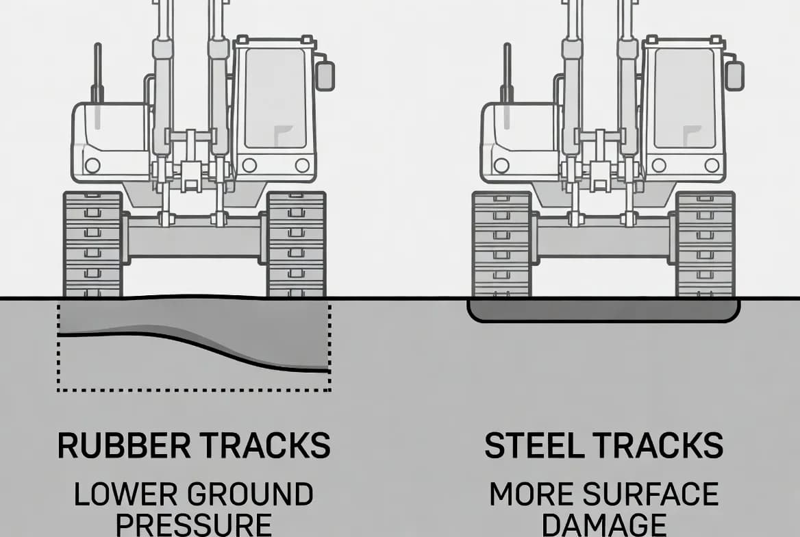 Rubber Tracks versus Steel Tracks