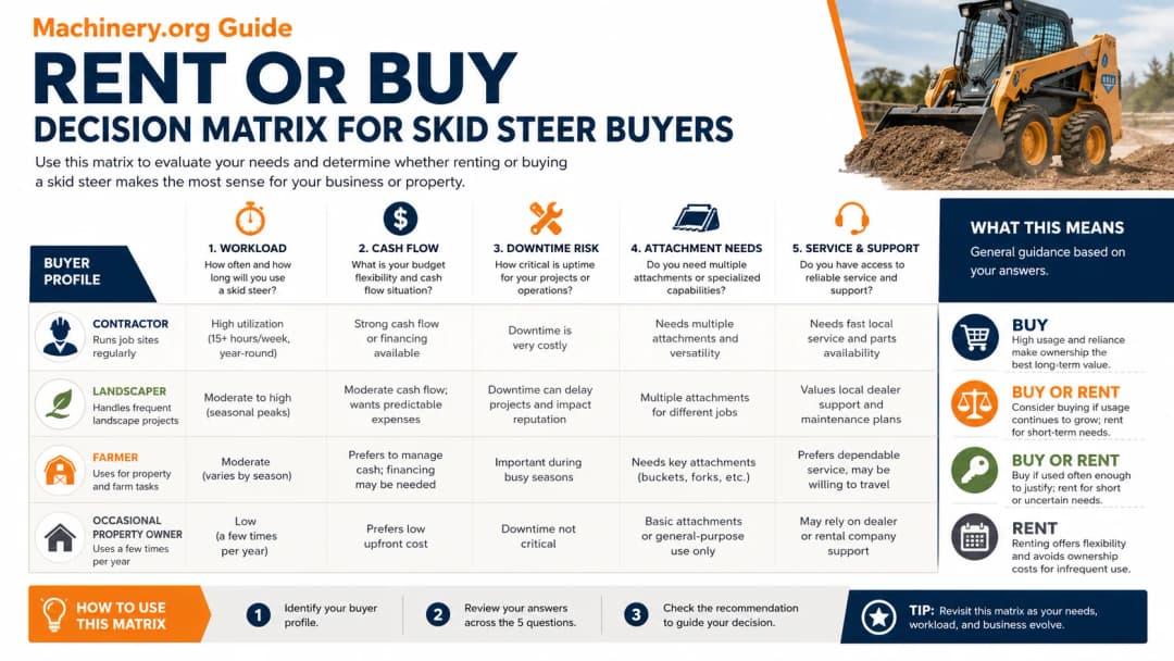 Skid Steer Rental vs Ownership Guide