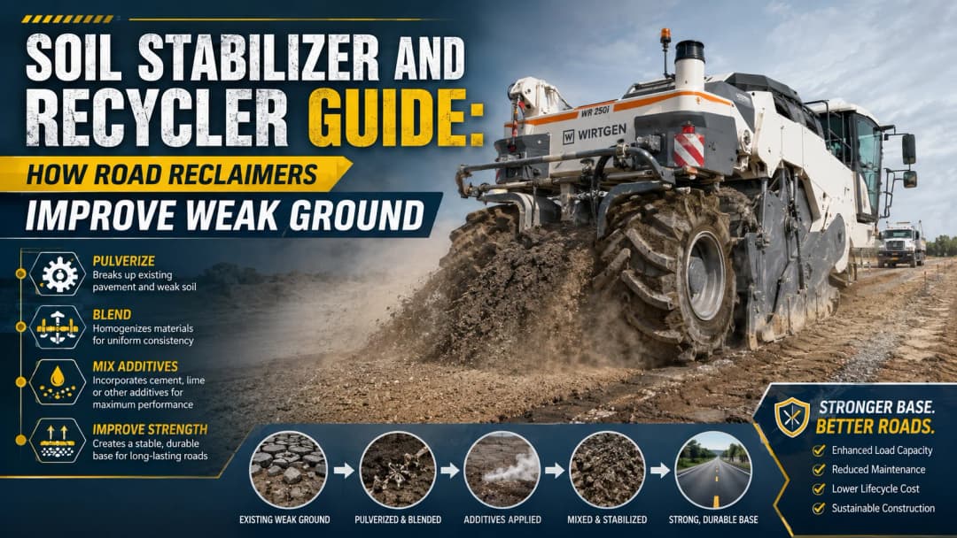 Soil Stabilizer and Recycler Guide: How Road Reclaimers Improve Weak Ground