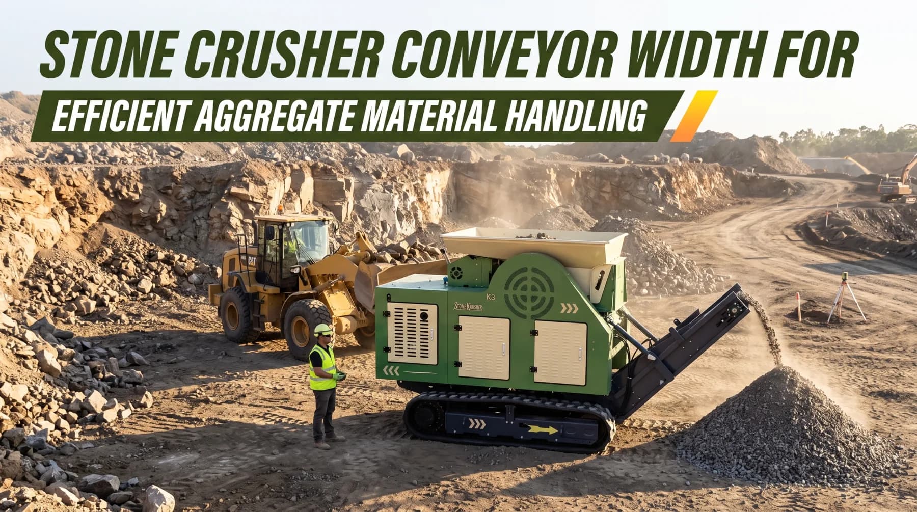 Conveyor Belt Width and Aggregate Flow in Stone Crushing Equipment