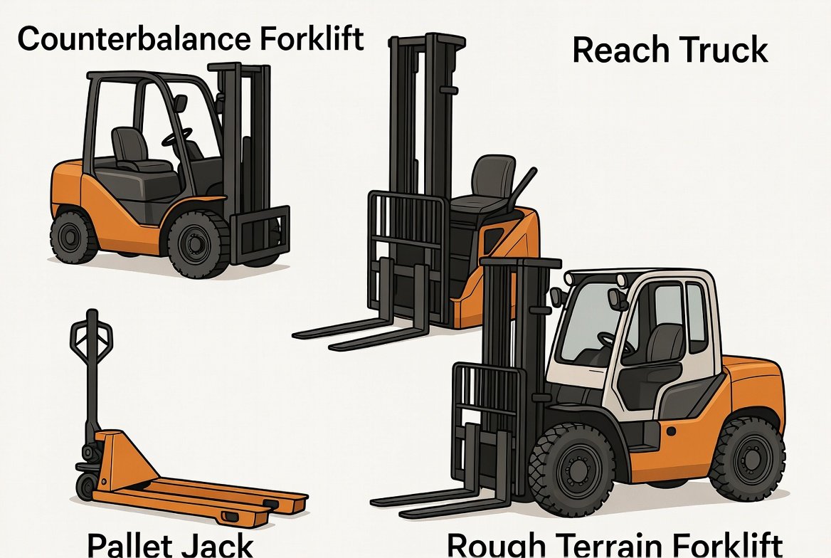 Different forklift types comparison Different forklift types comparison